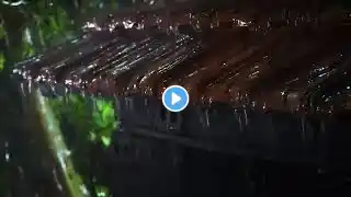 Night Thunderstorm For A Good Sleep - Heavy Rain On Tile Roof & Intense Thunder Sounds - White Noise