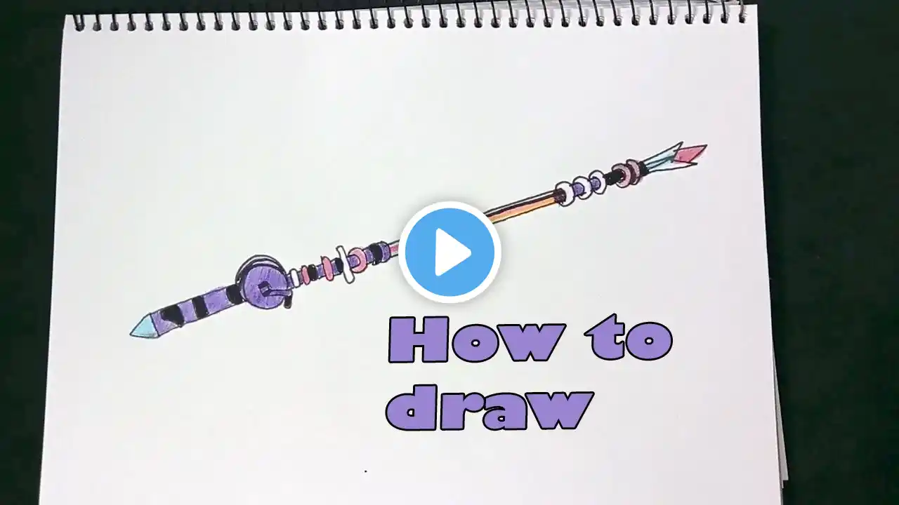 How to draw ethereal prism rod from Fisch Roblox