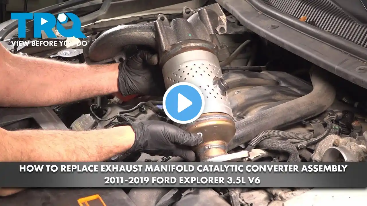 How to Replace Exhaust Manifold Catalytic Converter Assembly 2011-2019 Ford Explorer 3.5L V6