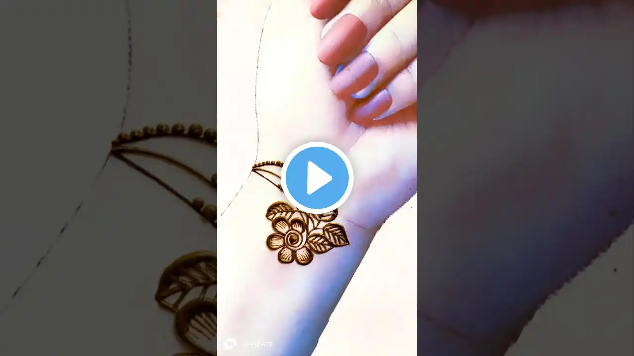 Flower tattoo mehndi design #shorts #mehndi #henna #trending #shortvideo #viral