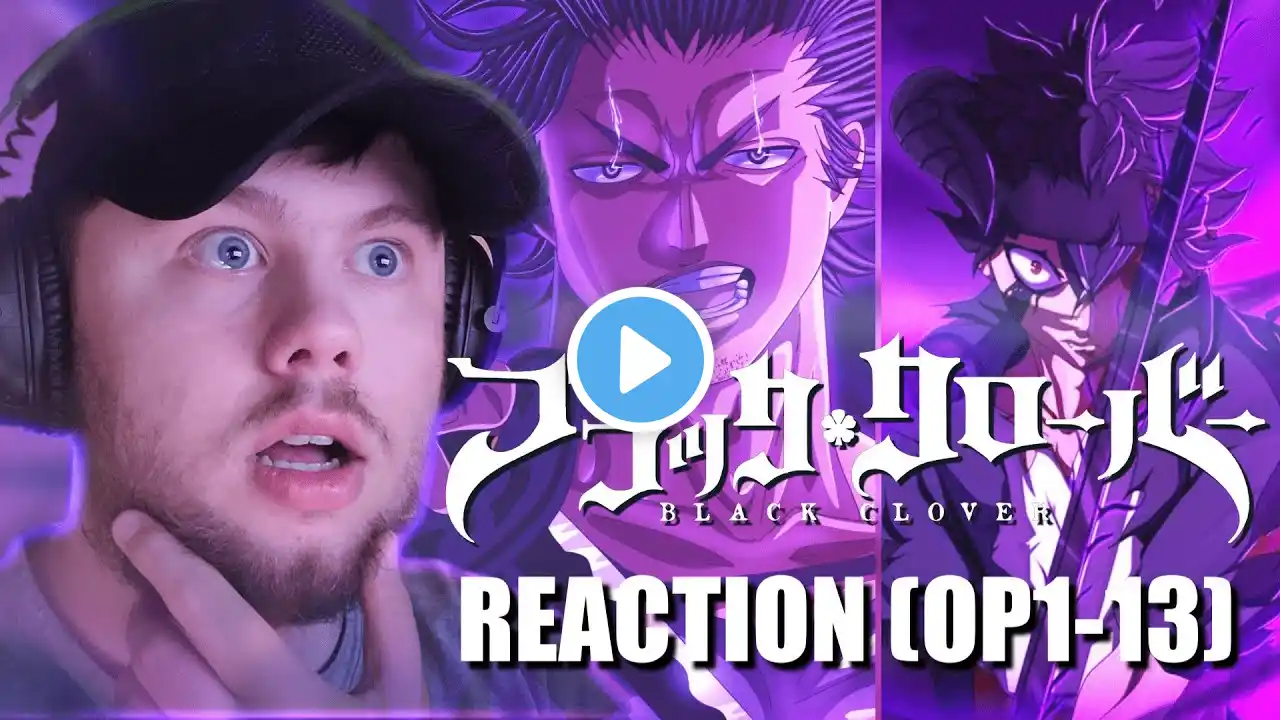 Reacting to EVERY Black Clover Opening (1-13) for the FIRST TIME!