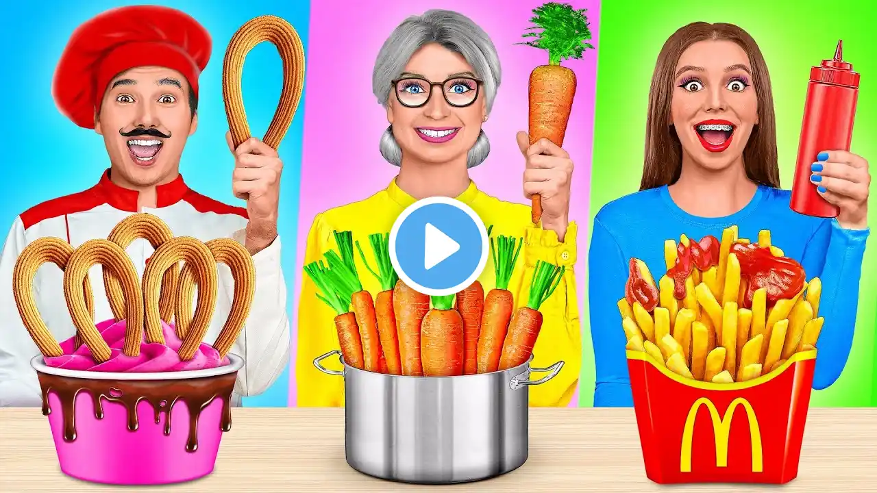 Me vs Grandma Cooking Challenge | Kitchen Hacks and Tricks by Trend DO Challenge