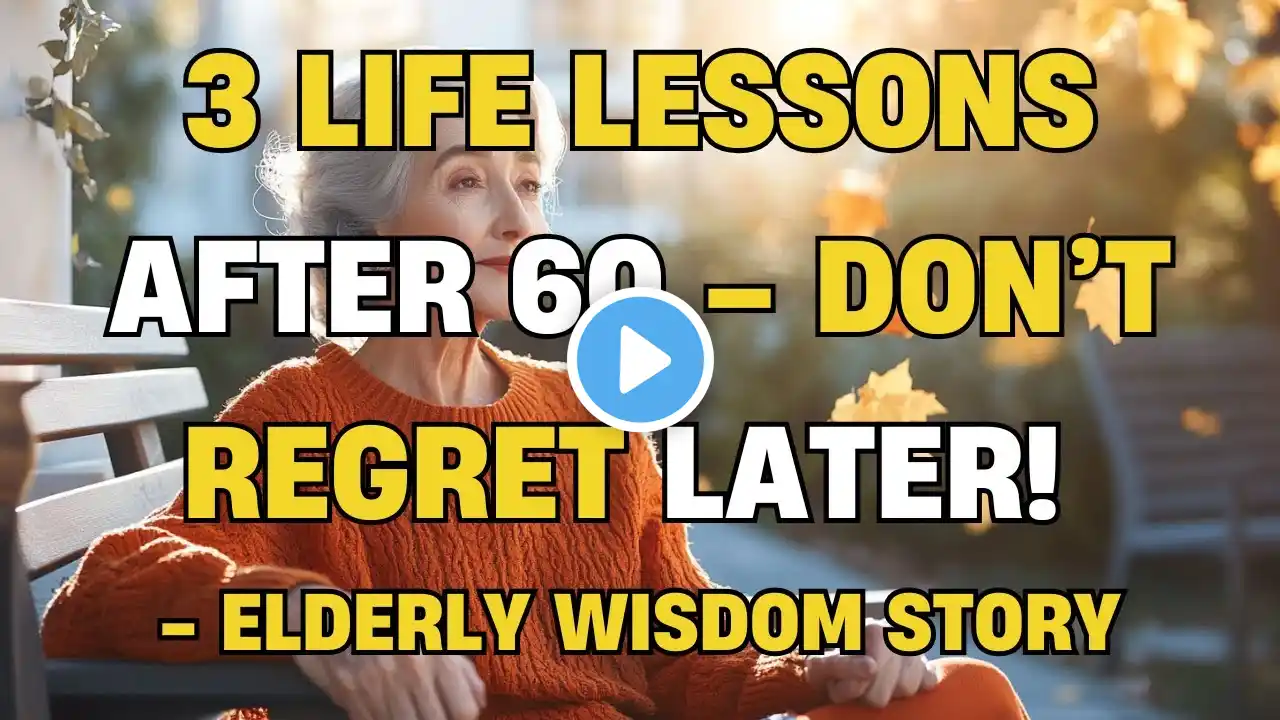 3 Life Lessons After 60 – Don’t Regret Later! | Elderly Wisdom Story