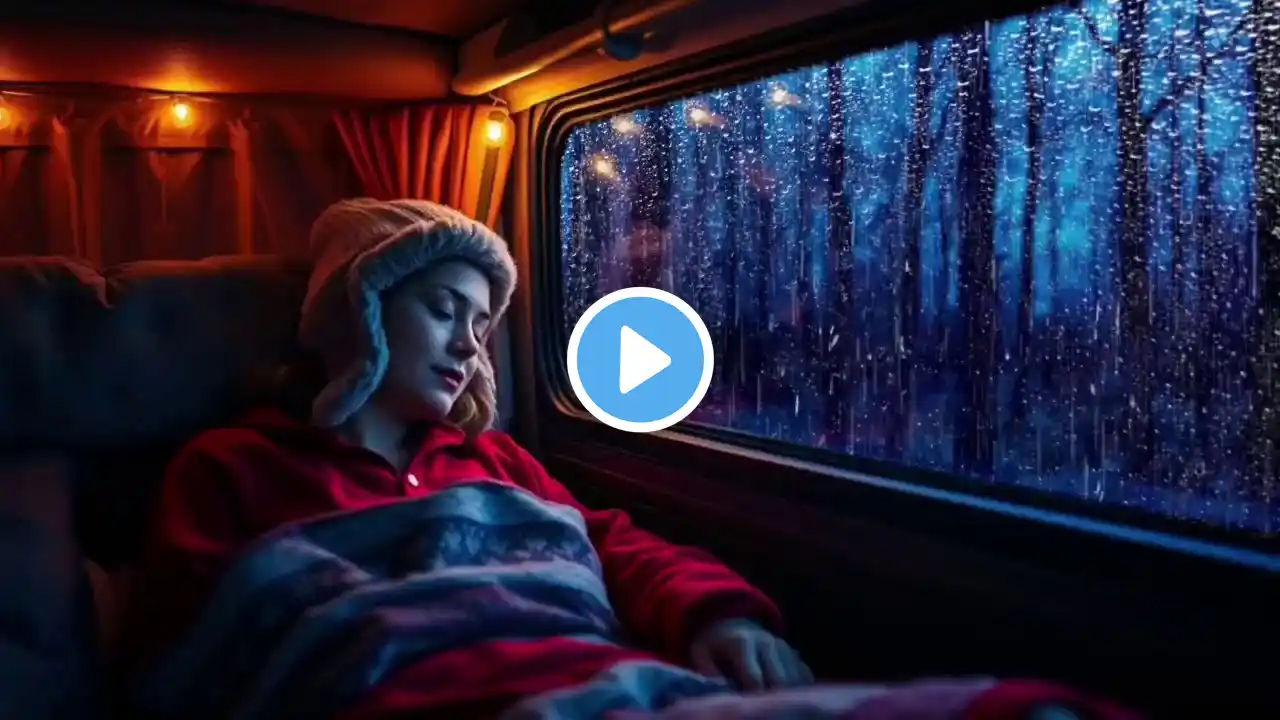 Rain Inside Cozy Car | Gentle Thunder & Rain Sounds for Better Sleep & Anxiety Relief