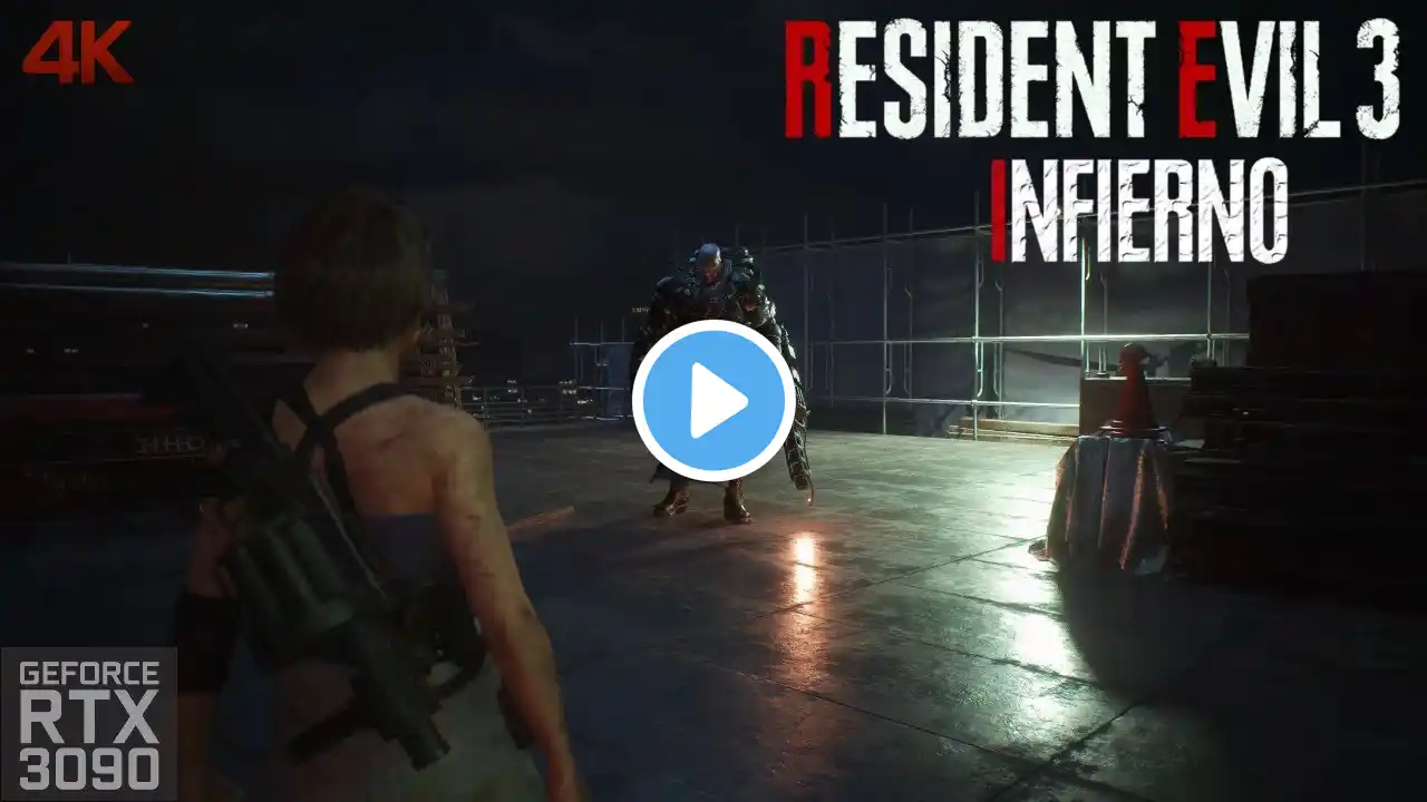 RESIDENT EVIL 3 Remake ☣ 4K. Parte 6 - Nemesis Fase 1 - INFIERNO. Sin ayudas - No comentado