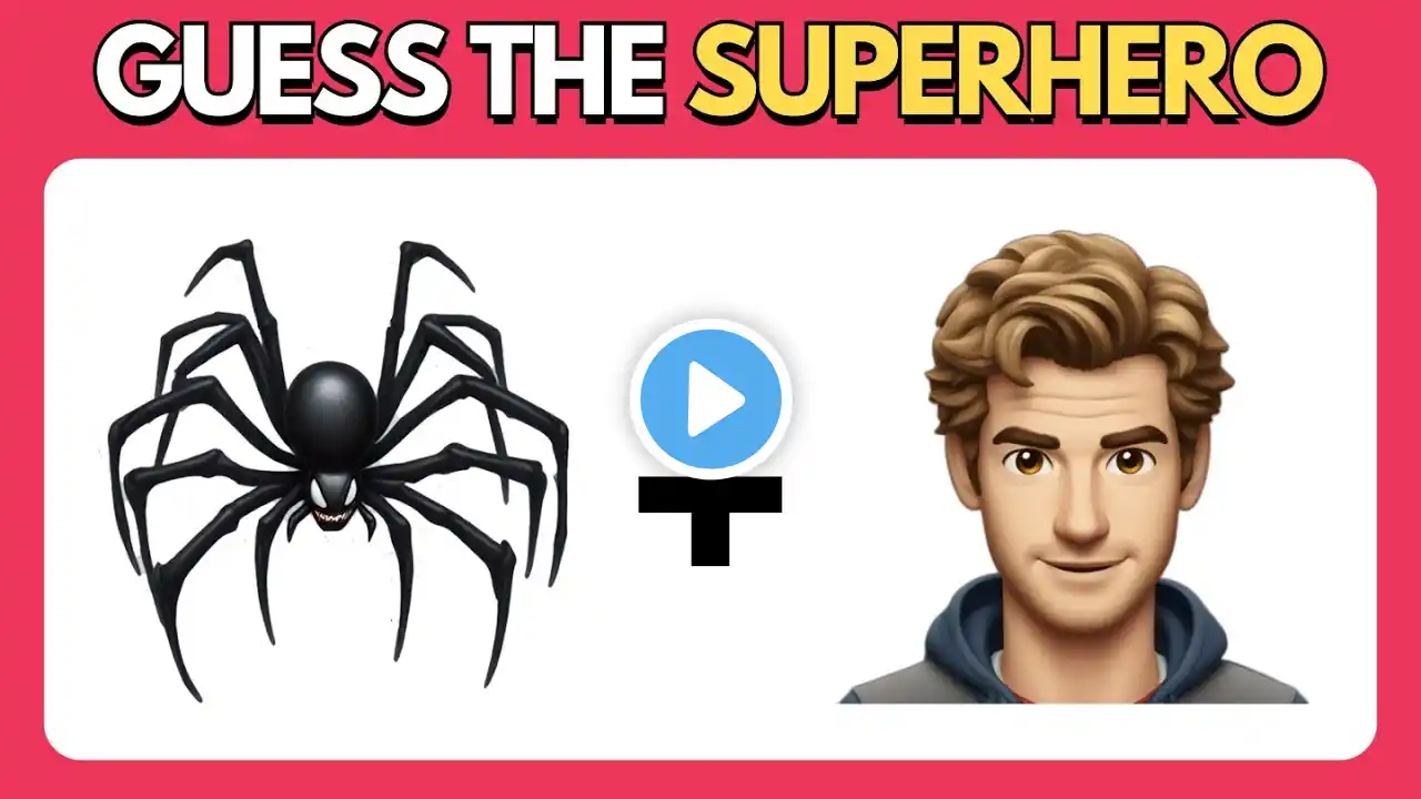 Guess The Superhero By Emoji | Marvel & DC Superhero Emoji Quiz🦸🏻