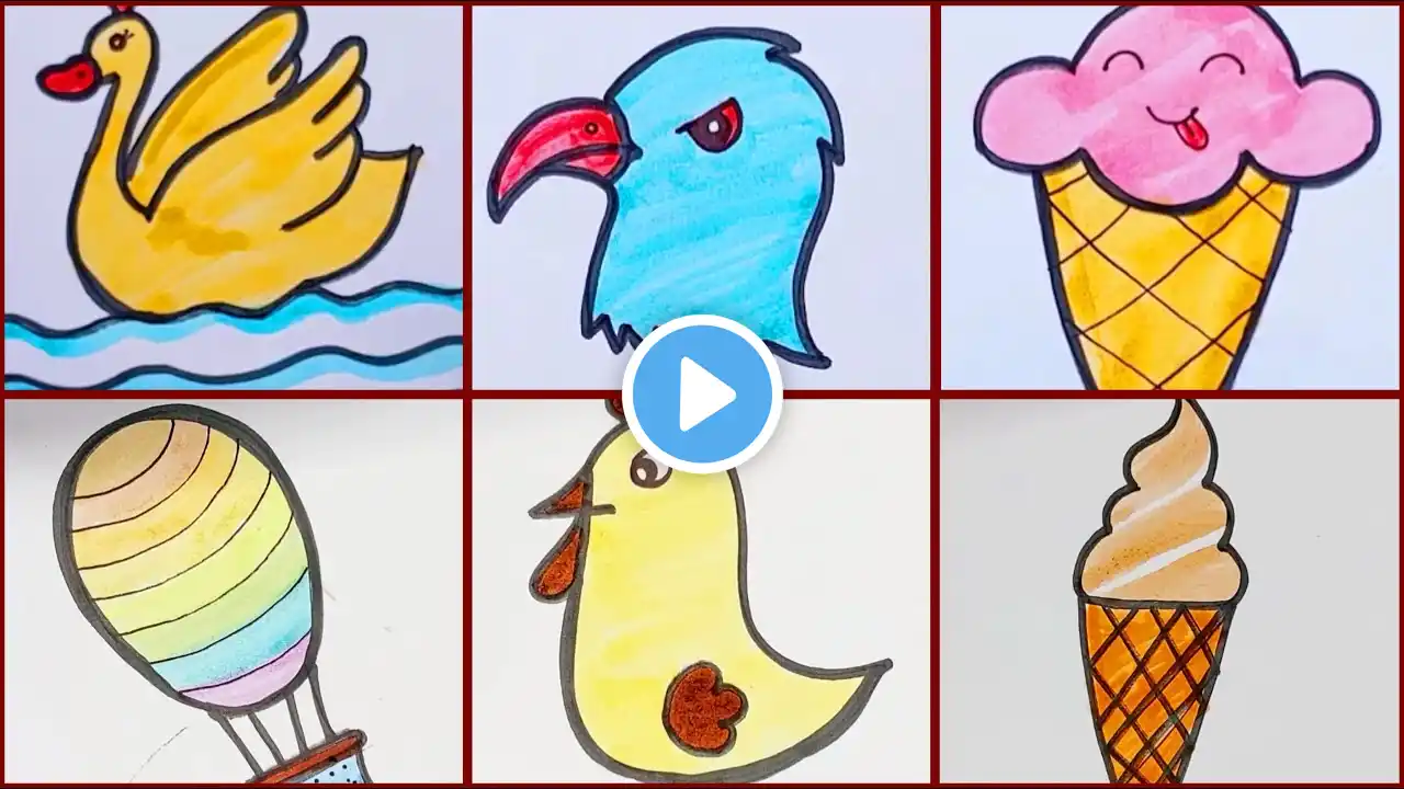 Kids Drawing | Kids Collection | Drawing Coloring And Painting Ideas for Kids Toddlers And Beginners