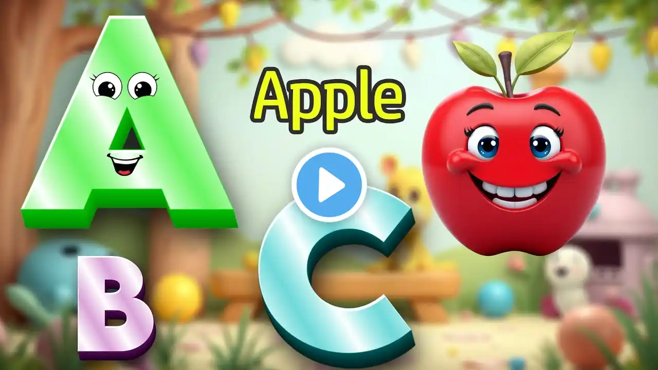 A is for Apple, ABC Phonics Song - Toddler Learning Song, Nursery Rhymes, Alphabet Song for kids Q19