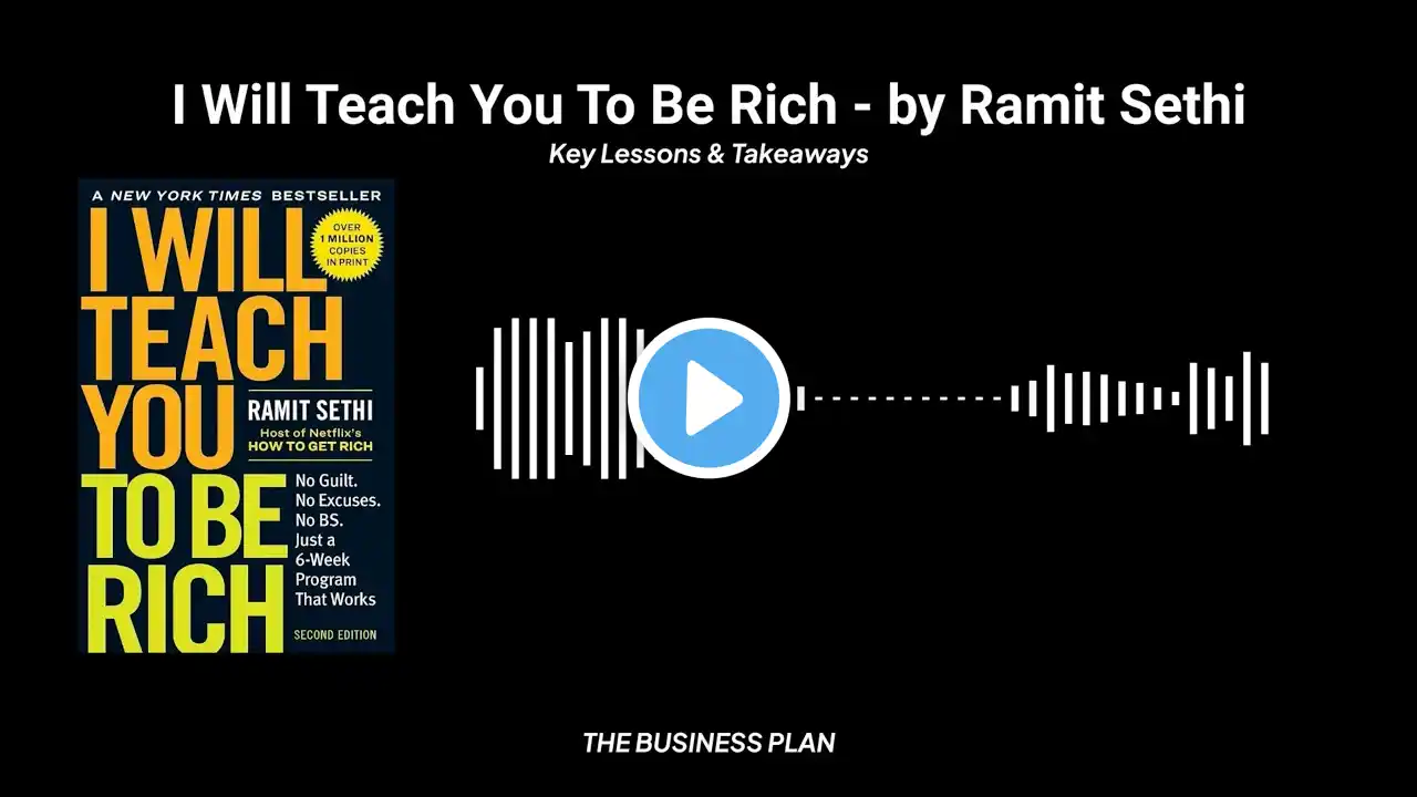 I Will Teach You to Be Rich by Ramit Sethi – 5 Key Lessons to Build Wealth Effortlessly - Audio