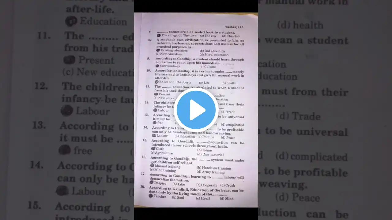 Foundation Course English 1st Year Most Imp Questions Of Chapter 2|BA BSc BCom etc #shorts #ytshorts