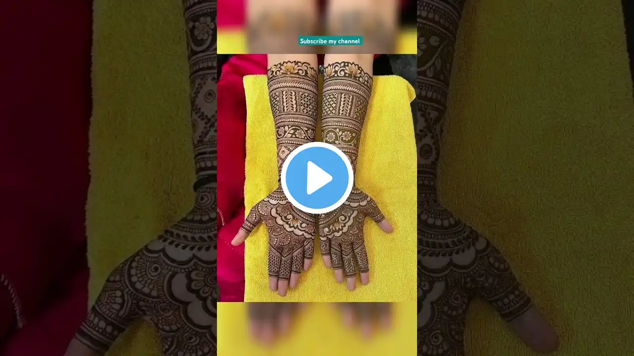 Full hand mehndi design #mehndi #henna #mehndidesign #ytshorts #shortsfeed#shorts #hindisong #latest