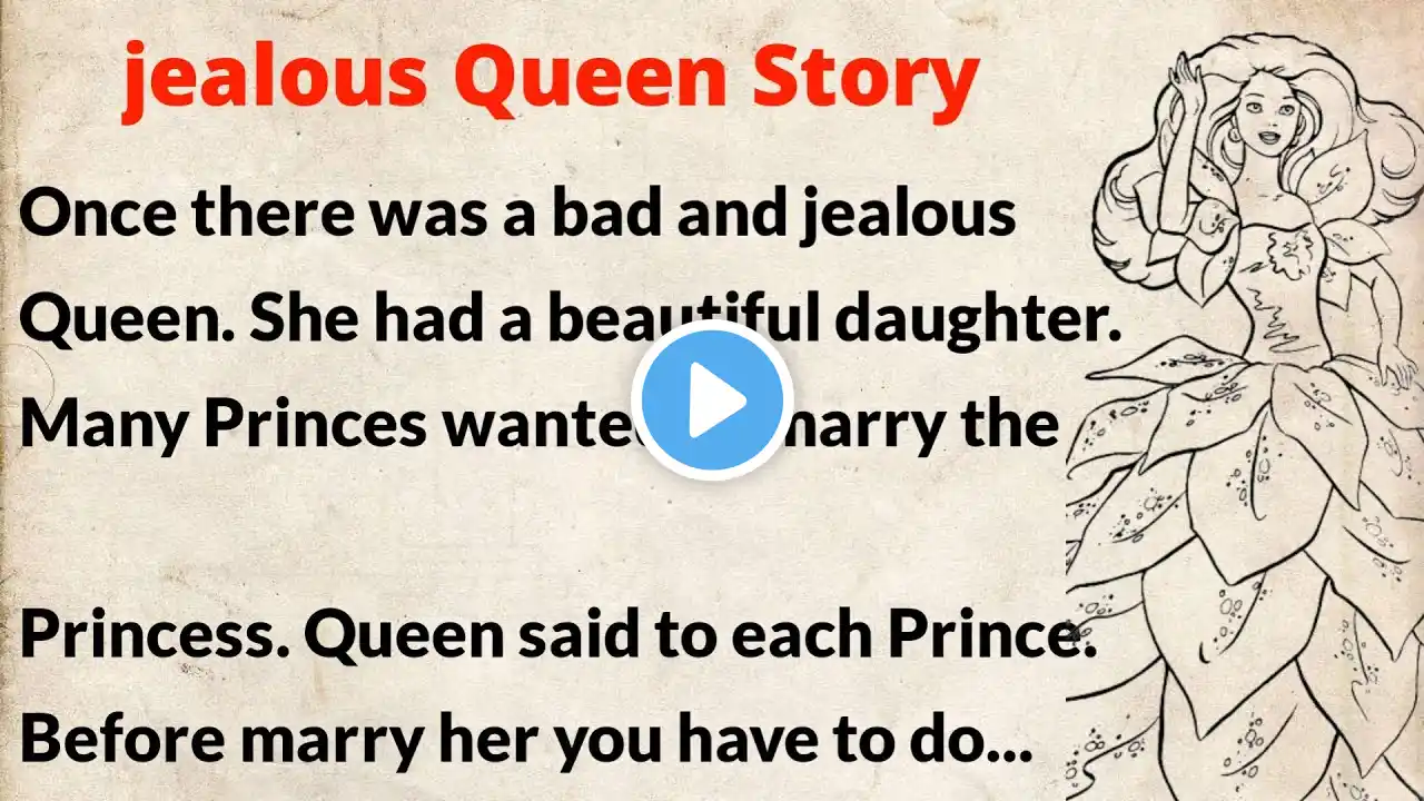 learn english through story level 3 || Bad and jealous queen ||