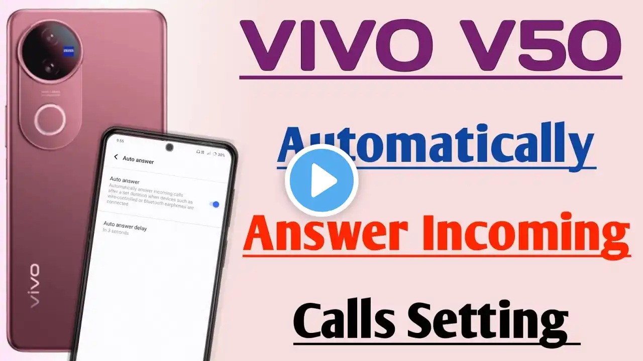 VIVO V50 Automatically Answer Incoming Calls Settings l Me Auto Call Answer Settings ON Kre