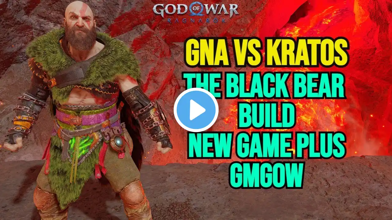 QUEEN GNA VS KRATOS - BLACK BEAR BUILD - NO DAMAGE - God Of War Ragnarok