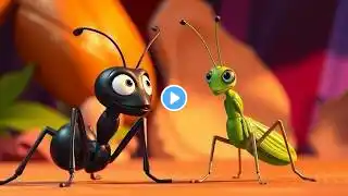 The Ant and the Grasshopper 🐜❄️ | Animated Moral Story | A Powerful Lesson on Hard Work vs. Laziness