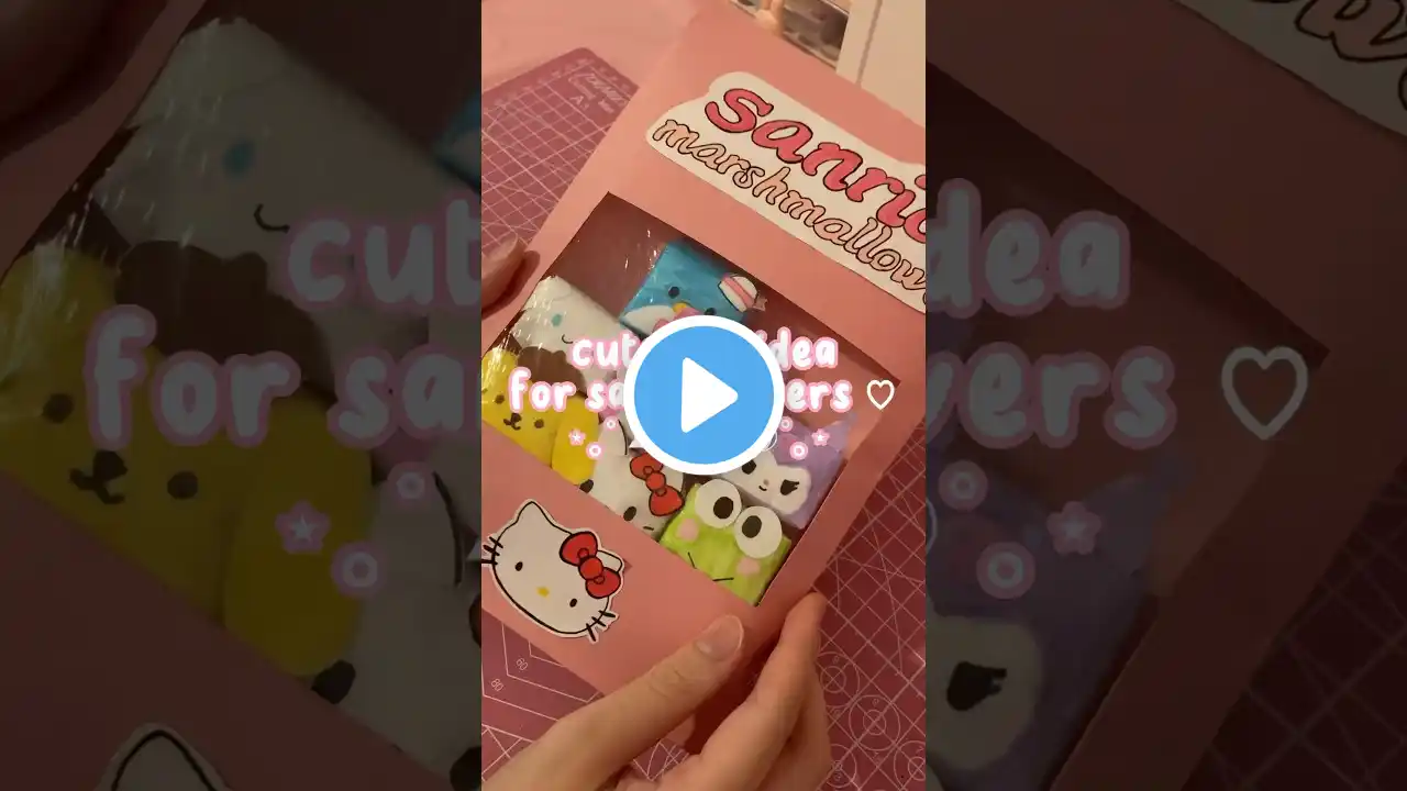 sanrio gift idea! #sanrio #diy #giftideas #asmr #papercraft #craft #hellokitty #newjeans #kpop #cute