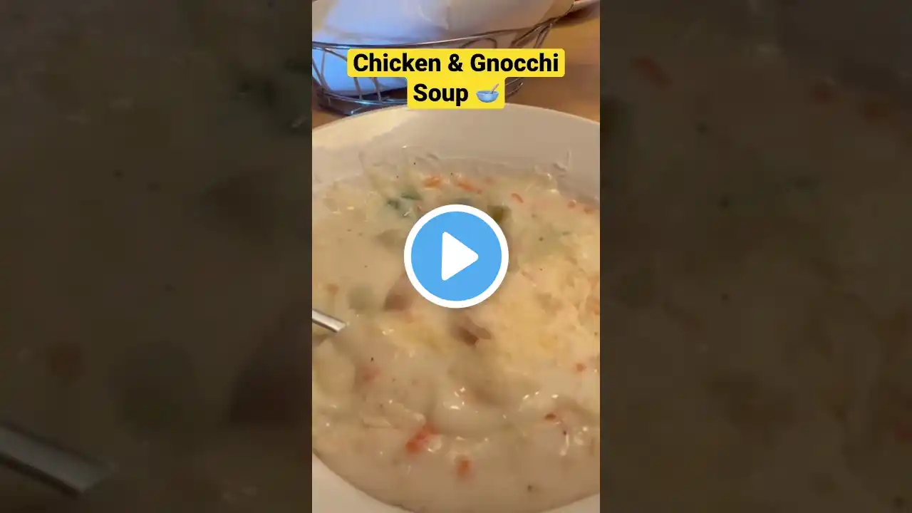 Chicken and Gnocchi Soup from Olive Garden #soup #shorts #food #shortvideo