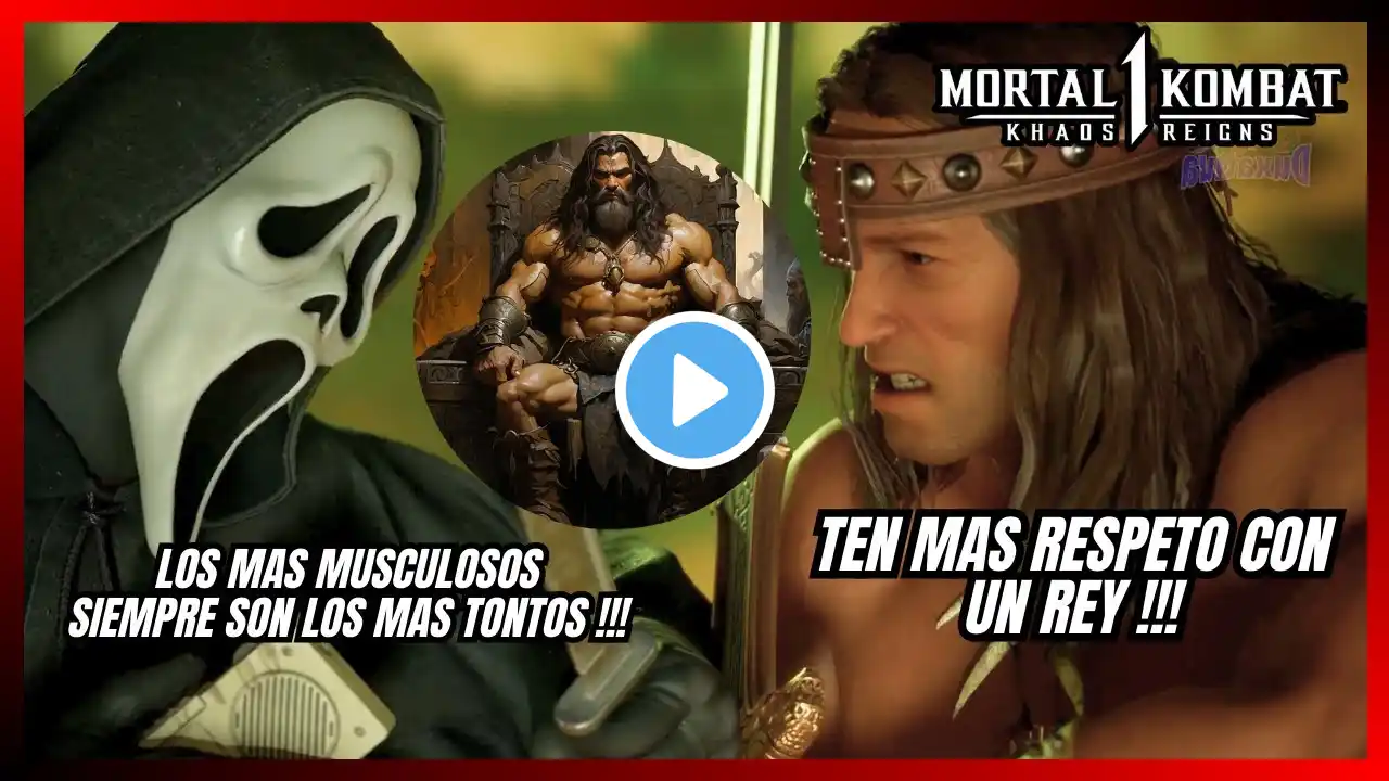 Conan el Barbaro Conoce a Ghostface  Mortal Kombat 1 Khaos Reigns Español latino