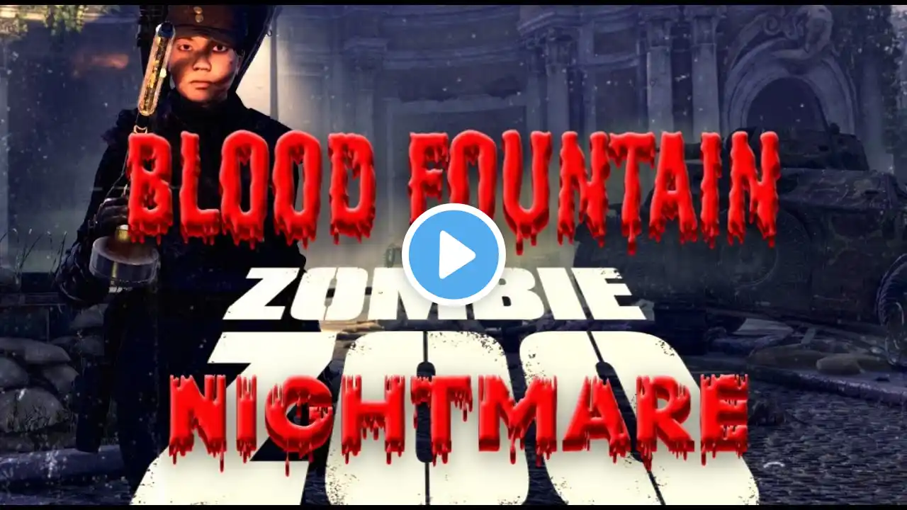 Zombie Army 4: Zombie Zoo 'Blood Fountain' Nightmare/Hard/Solo! + Trapdoor Screamers!