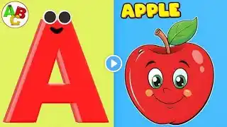 🍎ABC Phonics Song: Fun Alphabet Sounds & Phonics Rhyming Words for Early Learning"|| A For Apple 🍎|