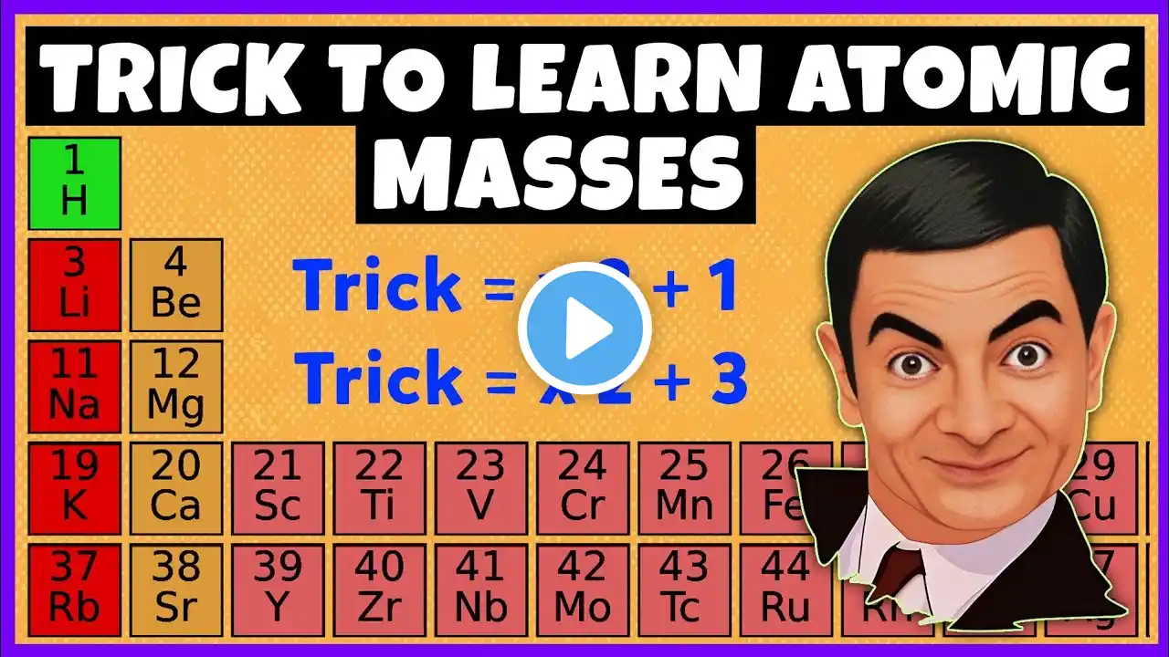 Trick to Learn Atomic Masses of First 30 Elements of the Periodic Table