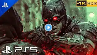 PS5) EVIL BATMAN Destroys Everyone Scene | Realistic Immersive ULTRA Graphics [4K 60FPS HDR]