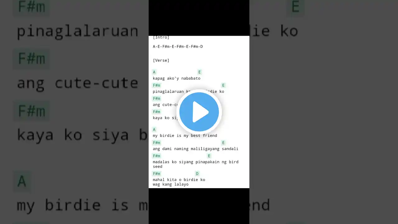 Please don't touch my birdie parokya ni Edgar guitar chords with lyrics #guitarchords