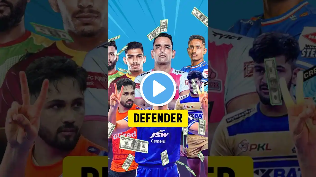 PKL 11 Highest Auction Defender 😯 Pro Kabaddi League Season 11 #kabaddi #pkl #shorts #viral #ipl #yt