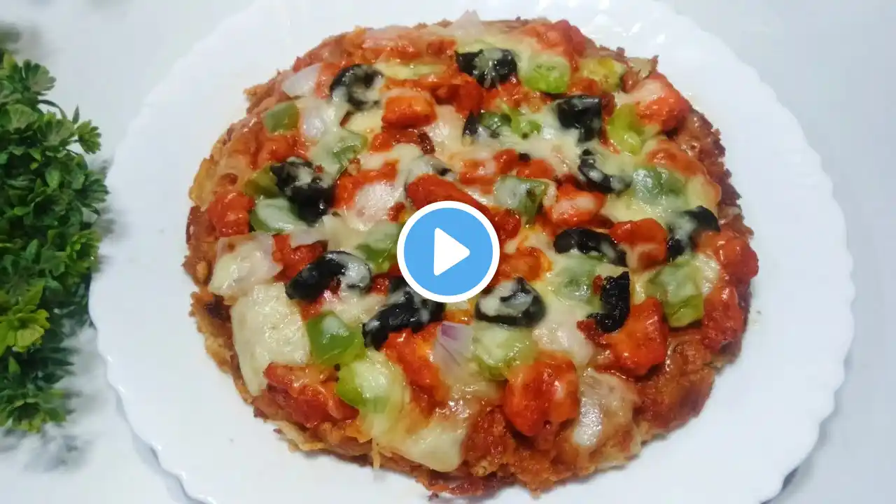 How To Make Chicken Pizza Without Oven || Best Homemade Pizza Recipe || Pizza Recipe 🍕