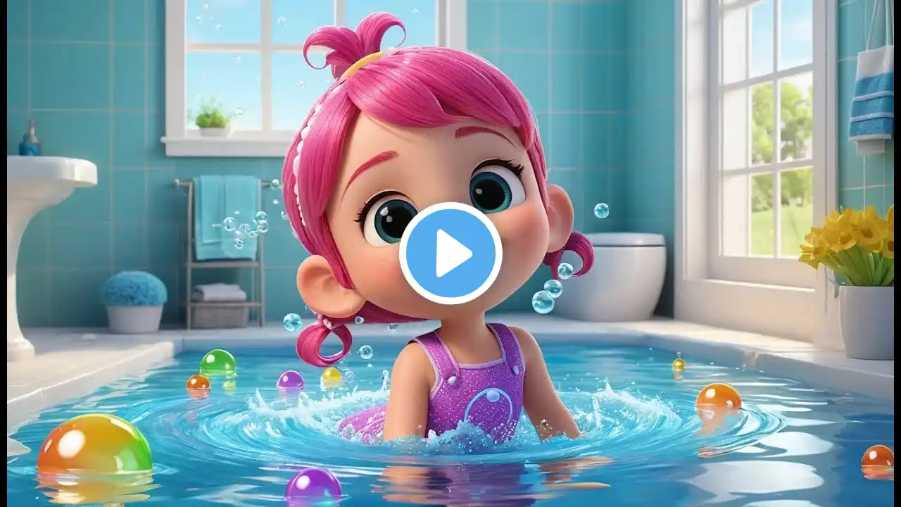 Splish, Splash, A Rainbow Bath Rhyme Song | Popular Nursery Rhyme | Educational Kids Songs