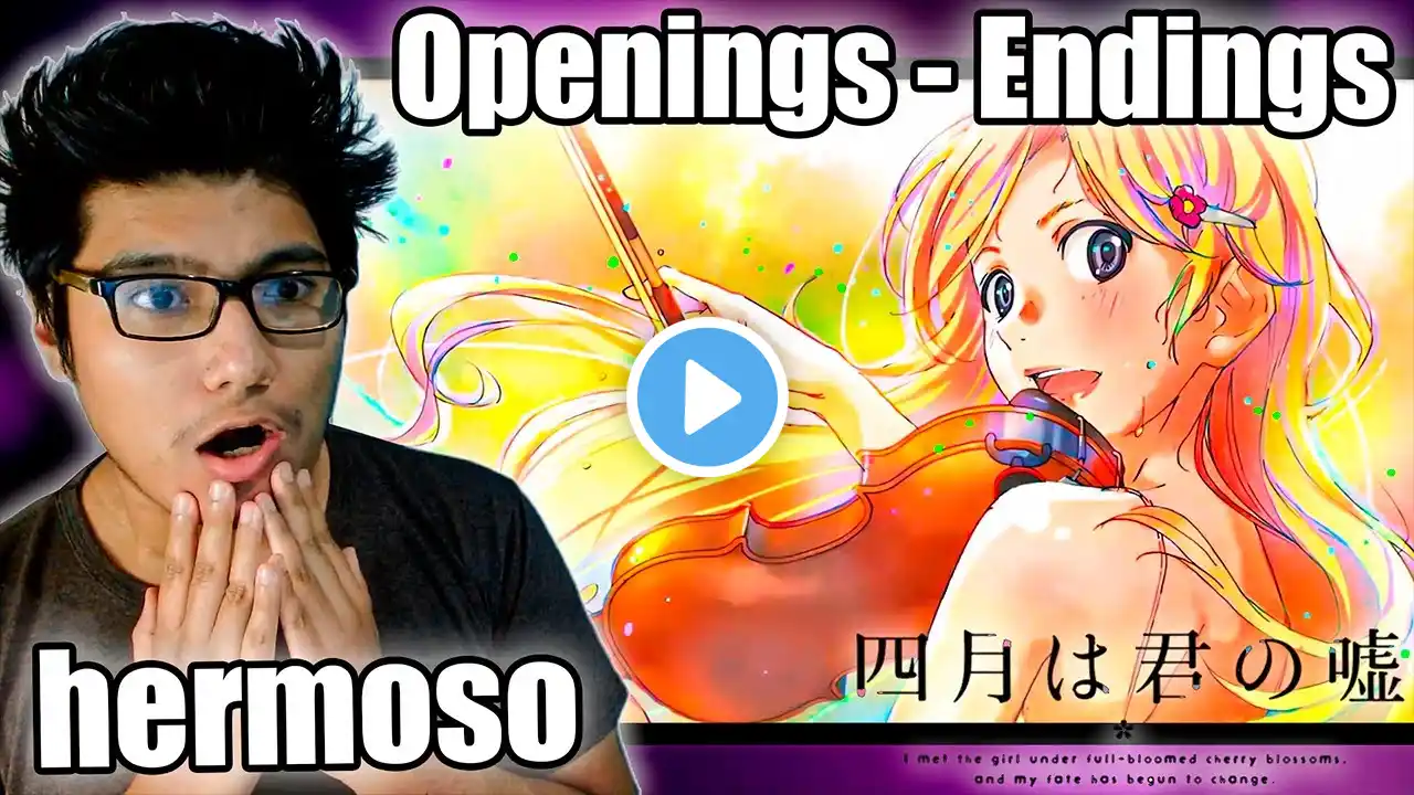 SON BELLÍSIMOS!! | SHIGATSU WA KIMI NO USO OPENINGS Y ENDINGS REACCIÓN