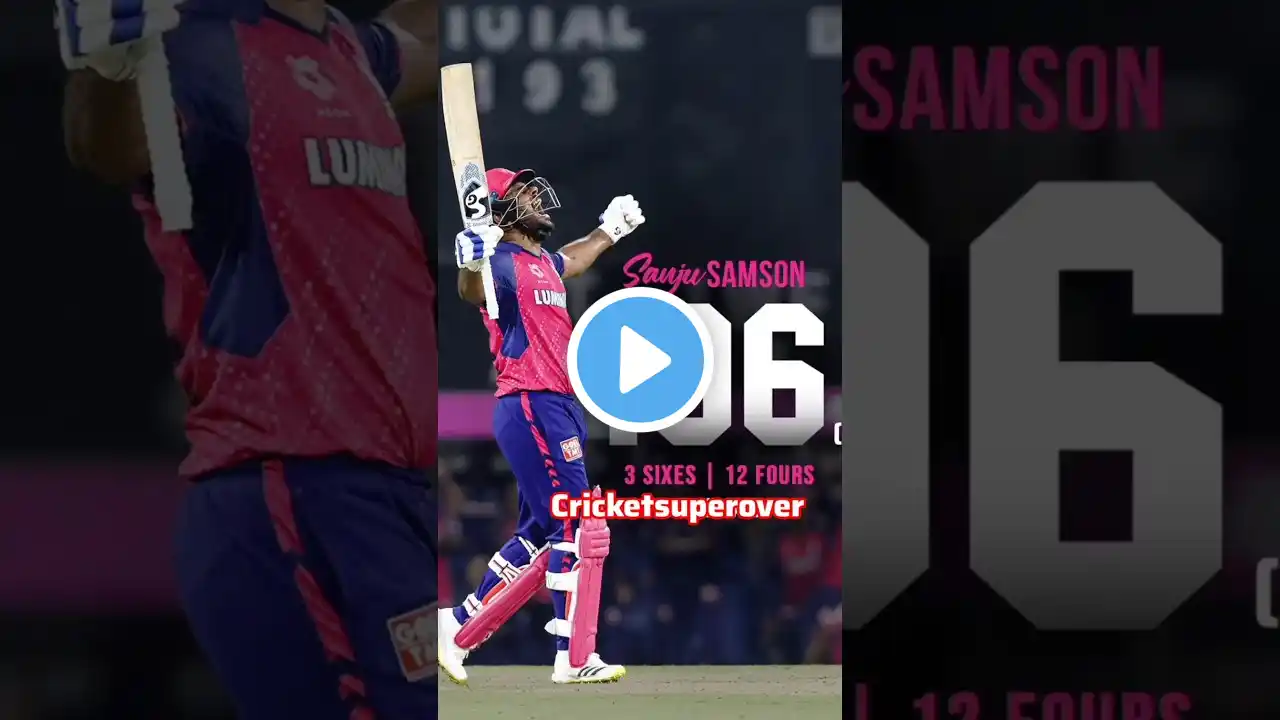 SANJU SAMSON FIRST IPL CENTURY 🔥 | UNFORGETTABLE KNOCK! 🏏✨ #CricketShorts #ipl2025 #cricket #ipl