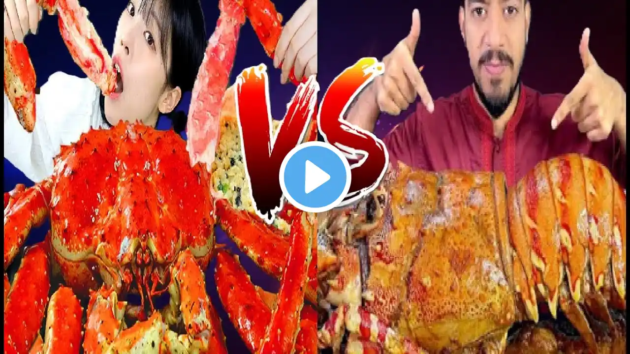 King Crab vs Lobster Seafood Boil ASMR Mukbang Compilation