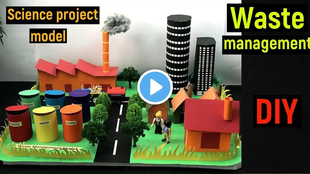 waste management project - waste management working model - science project model - #diyasfunplay