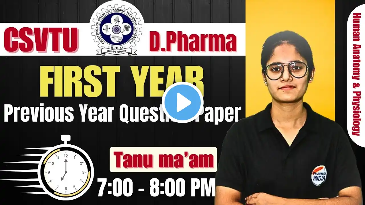 CSVTU | Human Anatomy & Physiology | 1st Year | Question Paper With Solution | 2024 #csvtu