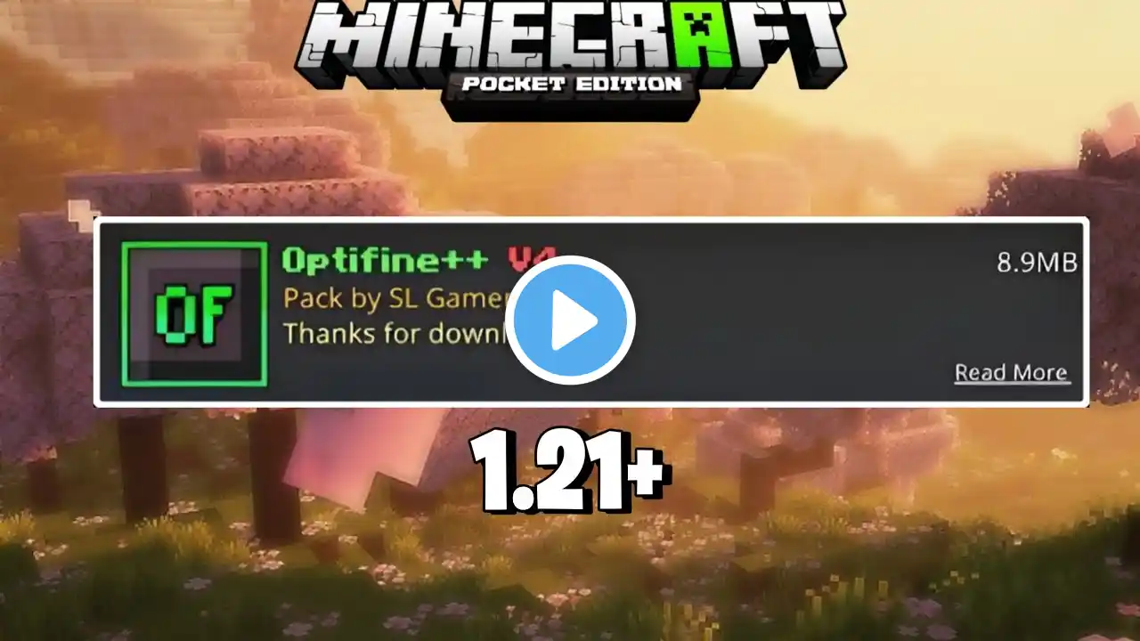 Optifine V6 For Minecraft PE 1.21+ (FPS BOOST)