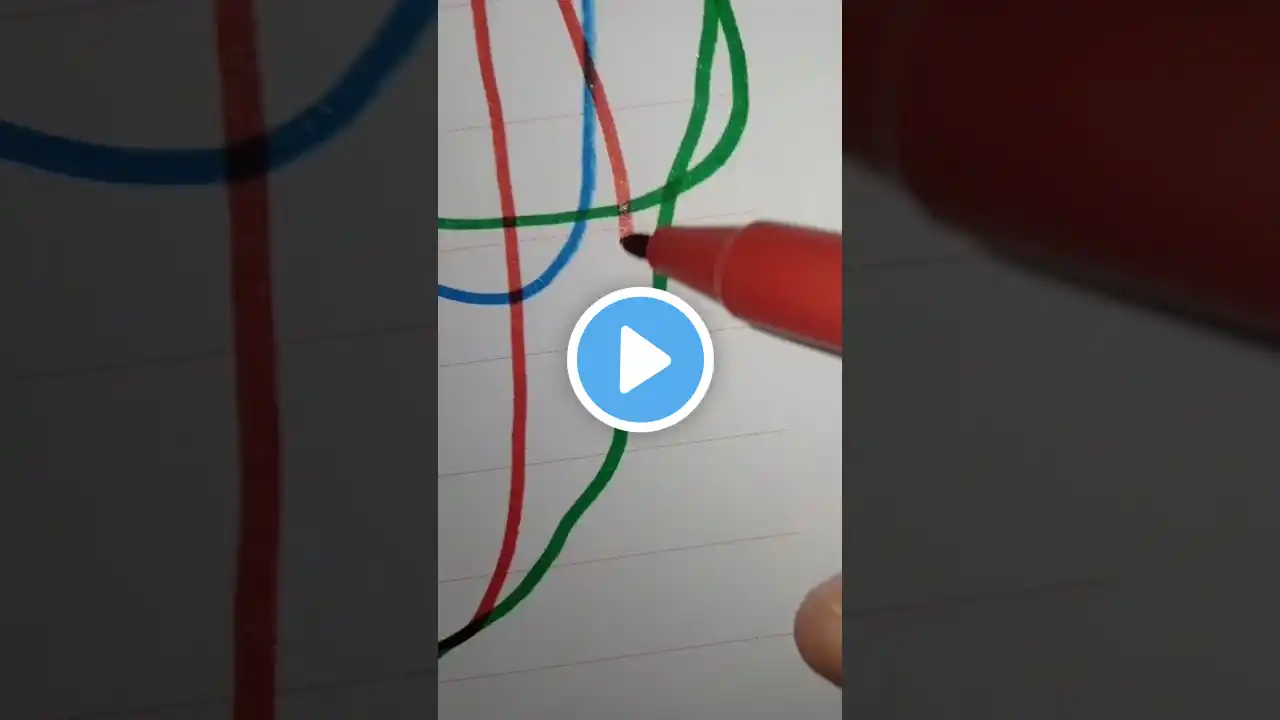 Follow the line 📉 #shorts #ibrahim #diy #craft #line #follow #shepherd #art #markers #satisfying