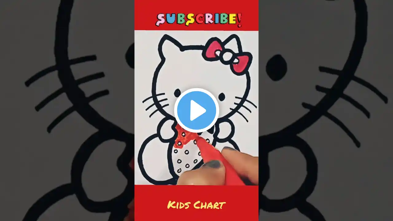 hello kitty with starwberry drawing #drawing #shortvideo #trending #viral #yt #hellokitty #art