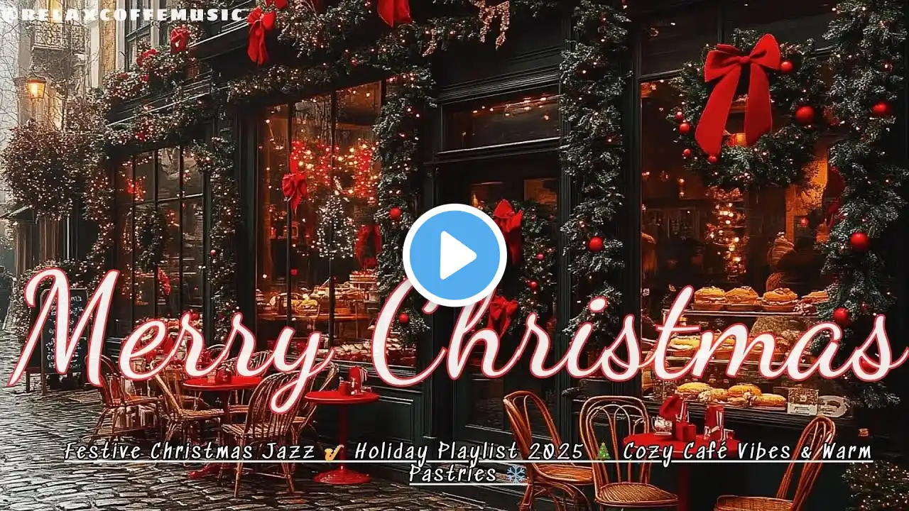 Festive Christmas Jazz 🎷 Holiday Playlist 2025 🎄 Cozy Café Vibes & Warm Pastries ❄