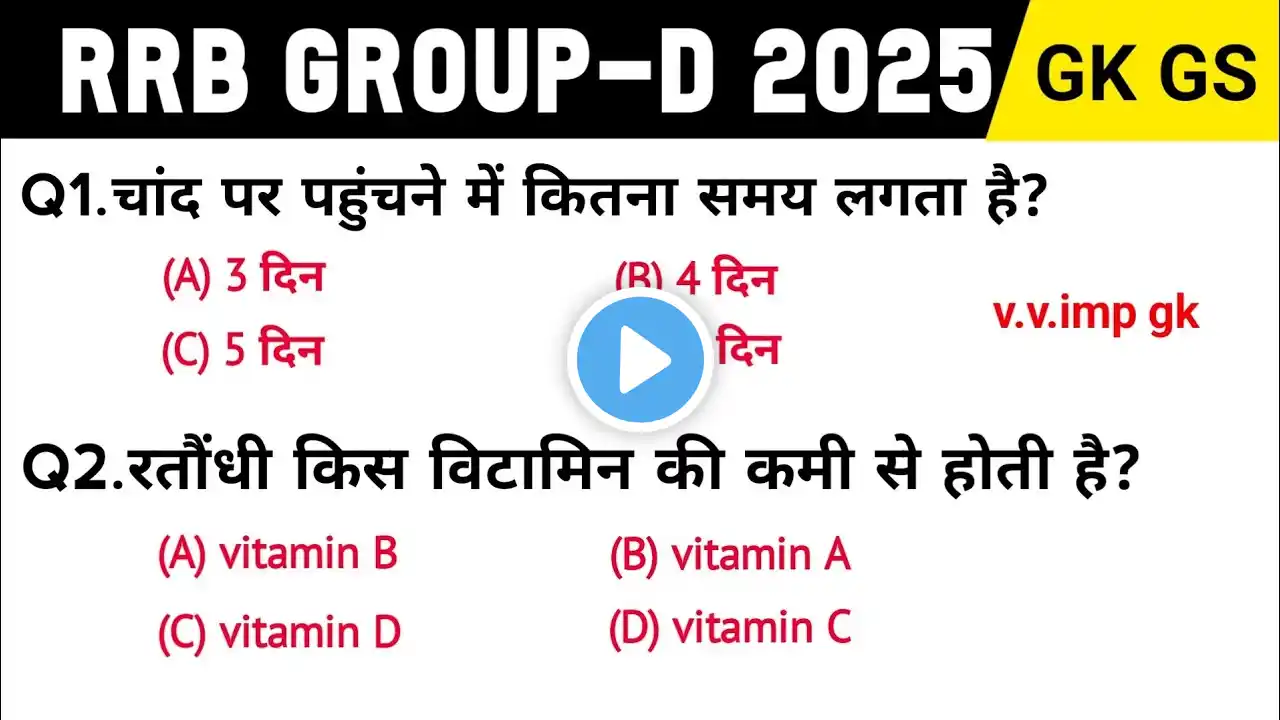 railway group d gk gs class 2025 | group d previous year gk question | rrb group d gk class