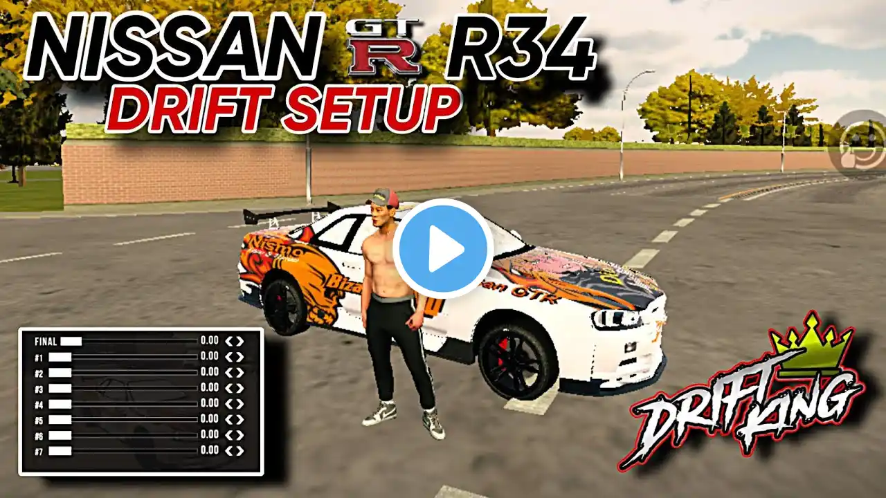 NISSAN GTR R34 SKYLINE DRIFT SETUP | CAR PARKING MULTIPLAYER