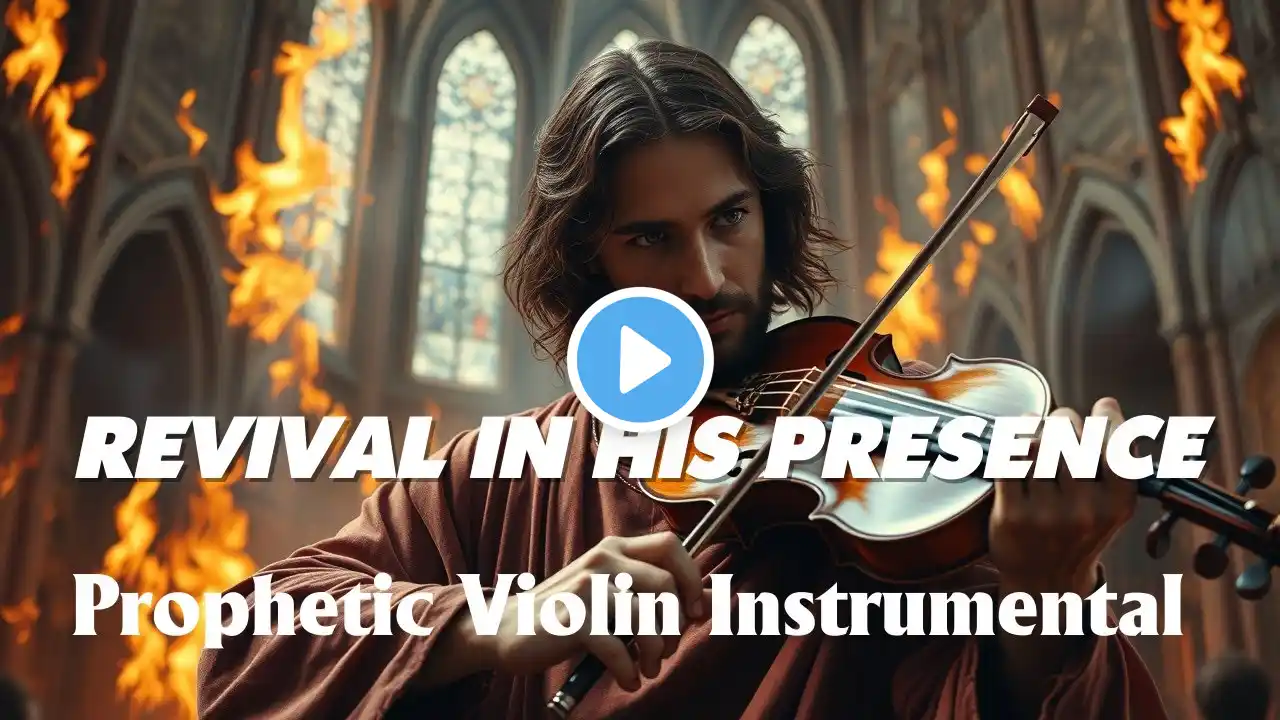 Prophetic Violin Instrumental | REVIVAL IN HIS PRESENCE | Spiritual Warfare Music