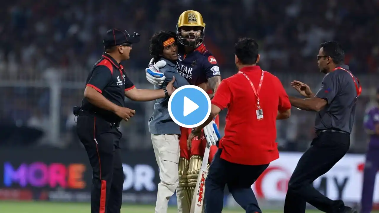 Virat kohli Die Heart Fan Enter on Ground 😍 full video |  kohli fan | rcb vs kkr highlights 2025