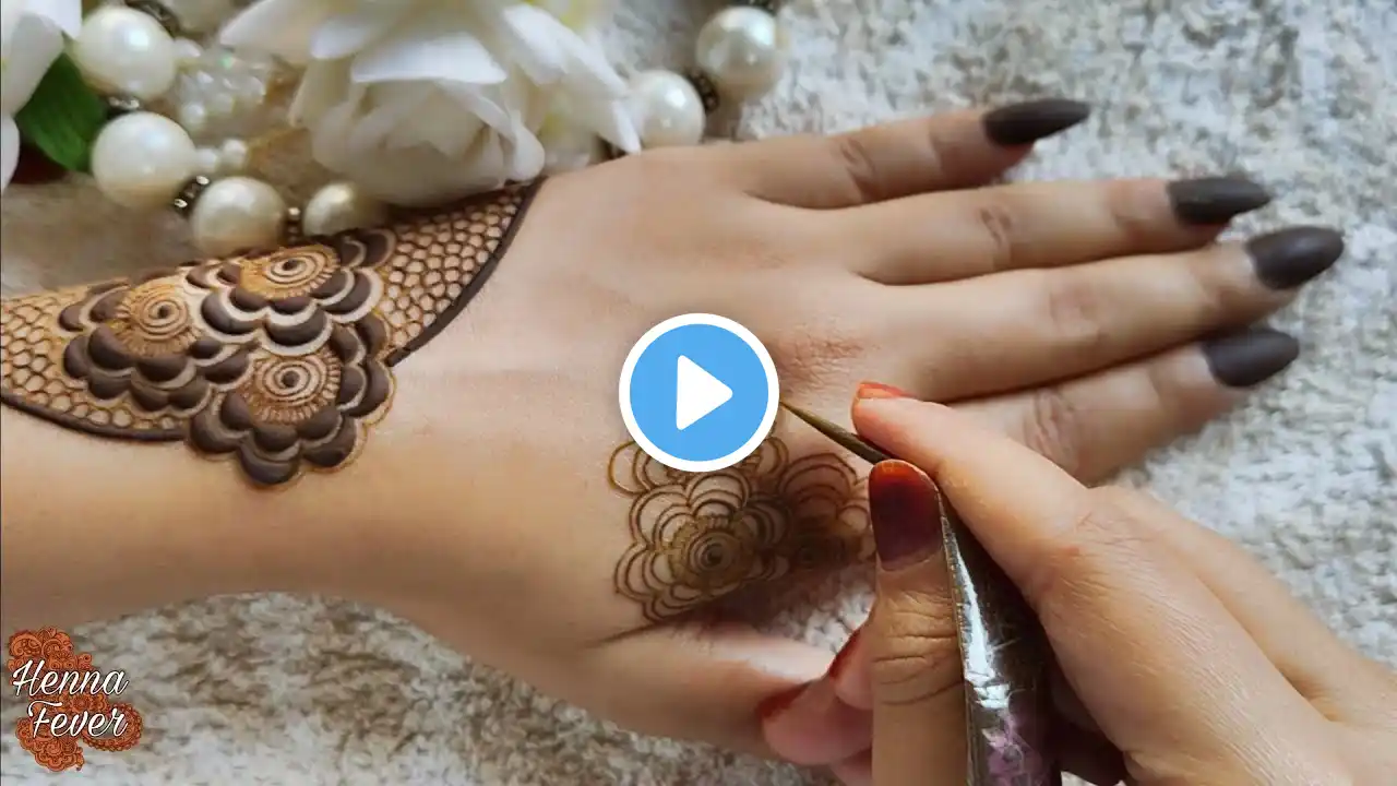 Latest Trending Unique Mehndi Design for Ramzan Eid 2025 | Step by Step Tutorial | Henna Fever