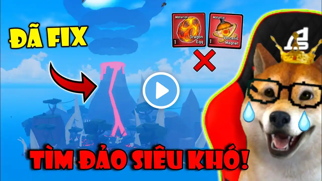 ADMIN Đã Fix Tỉ Lệ Ra Đảo Núi Lửa Khiến Người Chơi Không Thể UP Tộc Rồng V4 Blox Fruits | Roblox