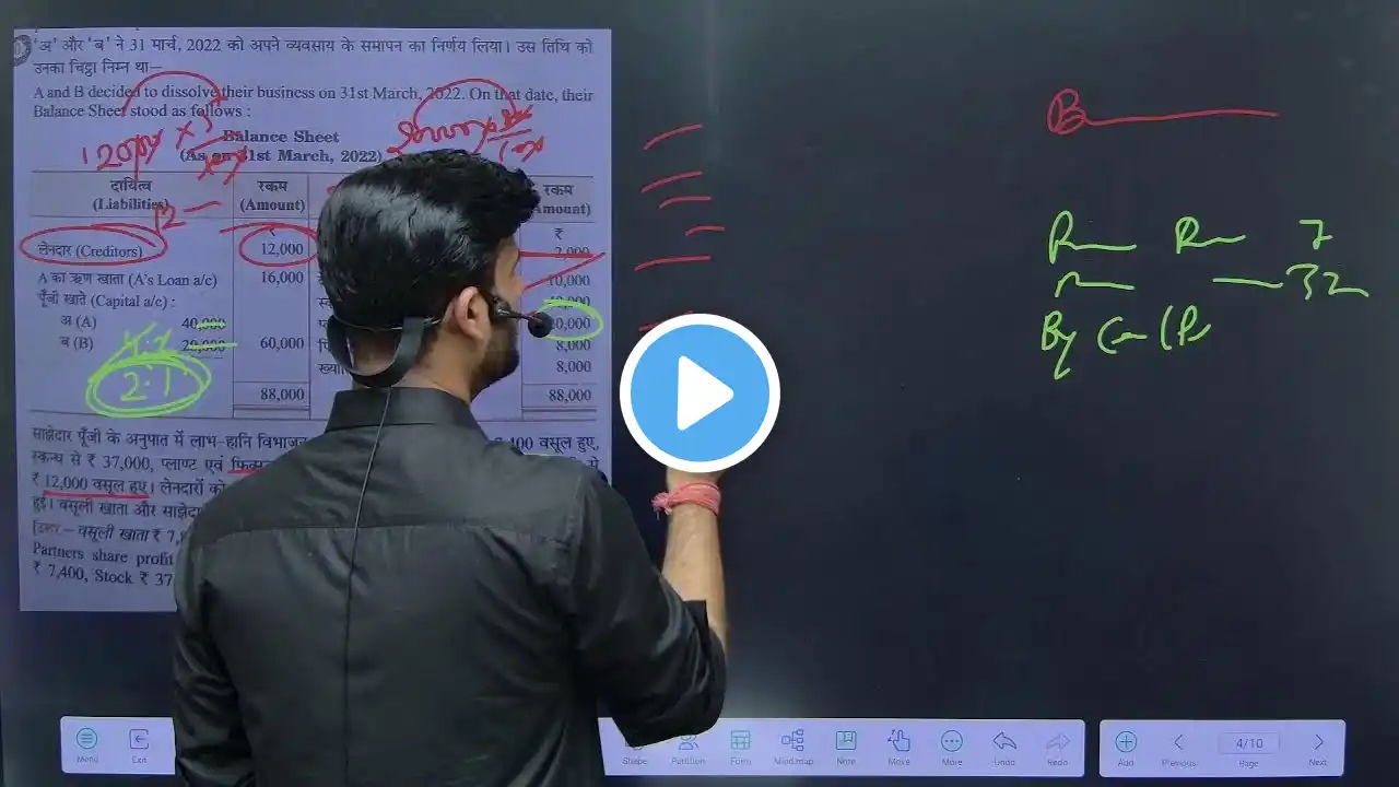 CLASS 12TH ACCOUNTANCY |THEORY & NUMERICALS | DISSOLUTION OF PARTNERSHIP FIRM | MP BOARD & CBSE |