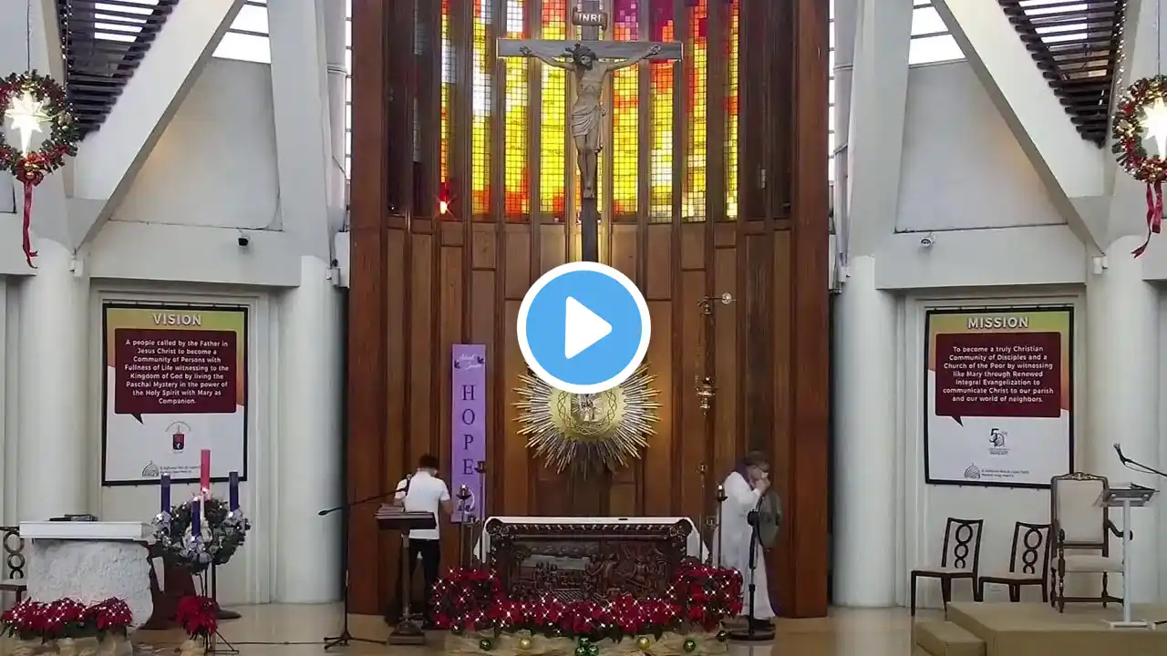 Online Holy Mass Saturday of the Second Week of Advent December 11 2021, 12nn