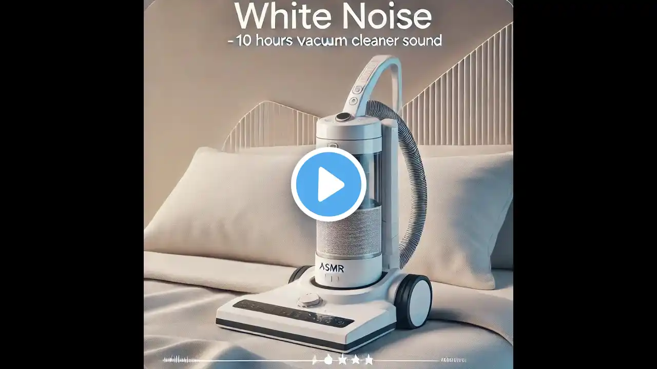 White Noise | Vacuum Cleaner Sound - Black Screen - No Ads - 9 hours