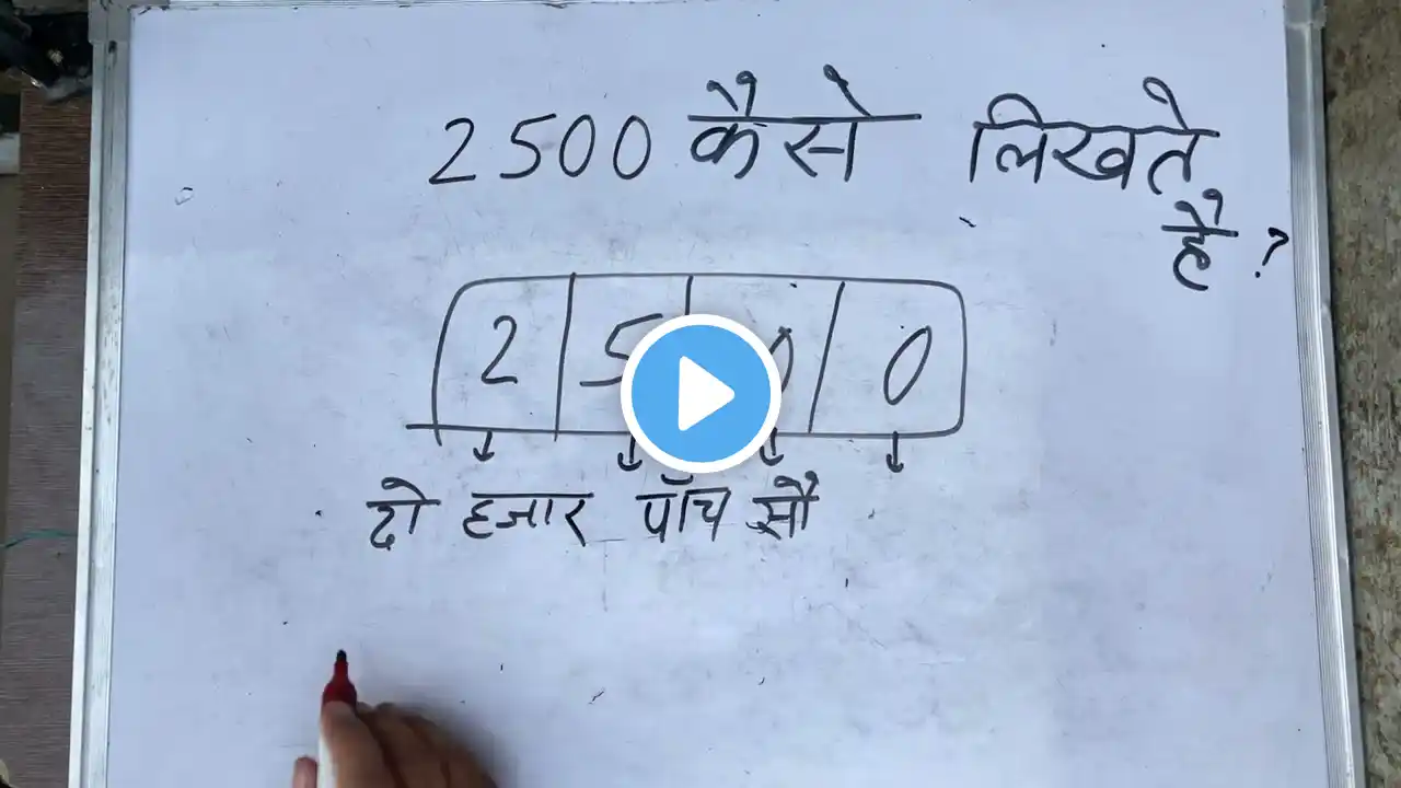 ₹2500 hindi me | 2500 kaise likhate hain | 2500 spelling Hindi & English | हिंदी में