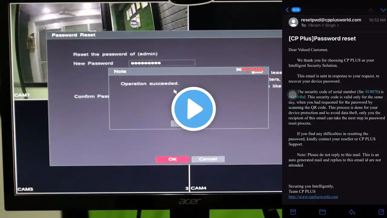 how to know cp plus dvr password 2024 / CCTV Camera DVR Password Reset